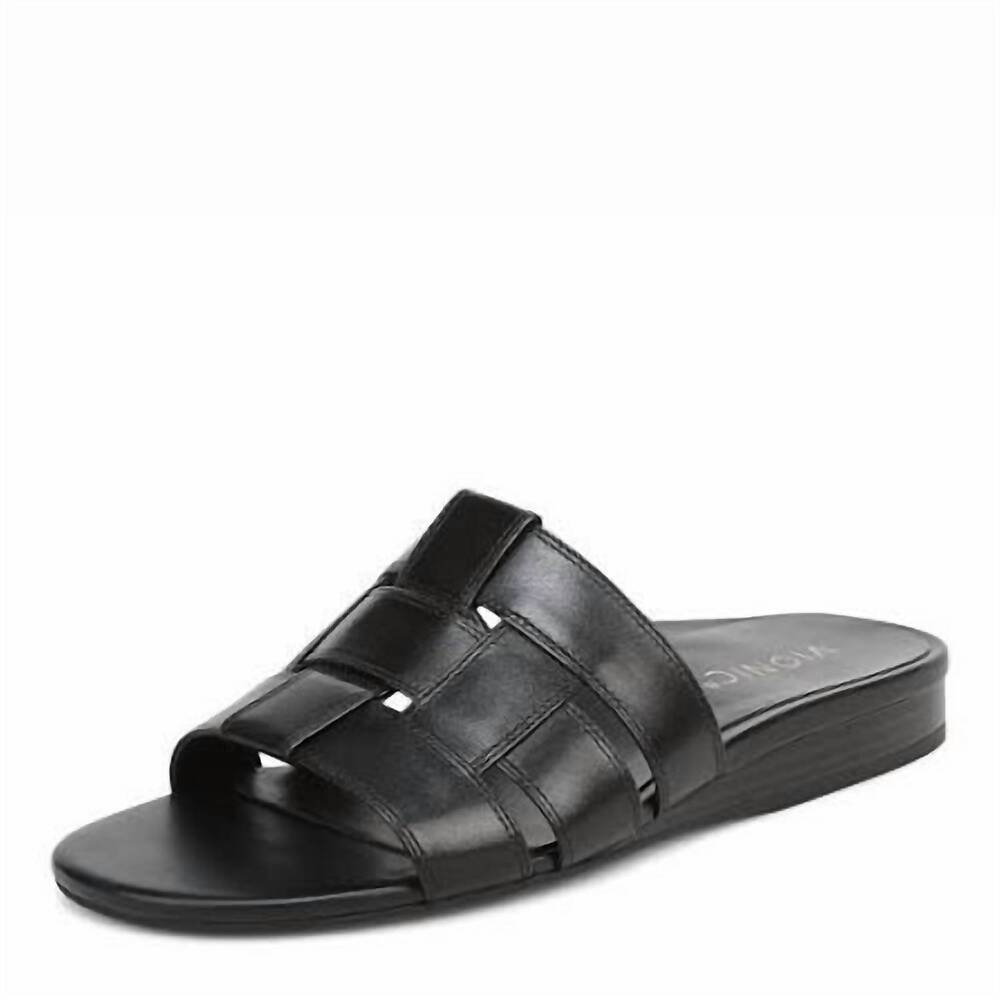 NEW VIONIC women's glendora sandal in black leather